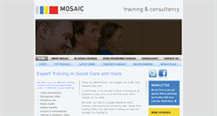 Desktop Screenshot of mosaic-training.co.uk
