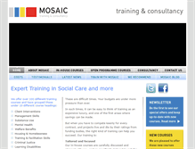 Tablet Screenshot of mosaic-training.co.uk